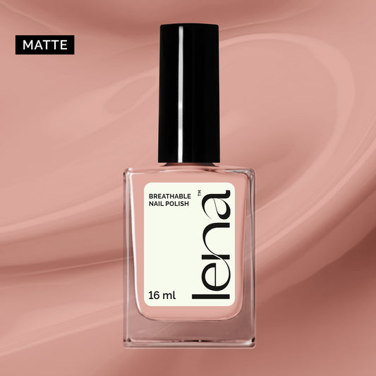 LENA - Matte Breathable Halal Nail Polish - Qatari Quarter - LE60
