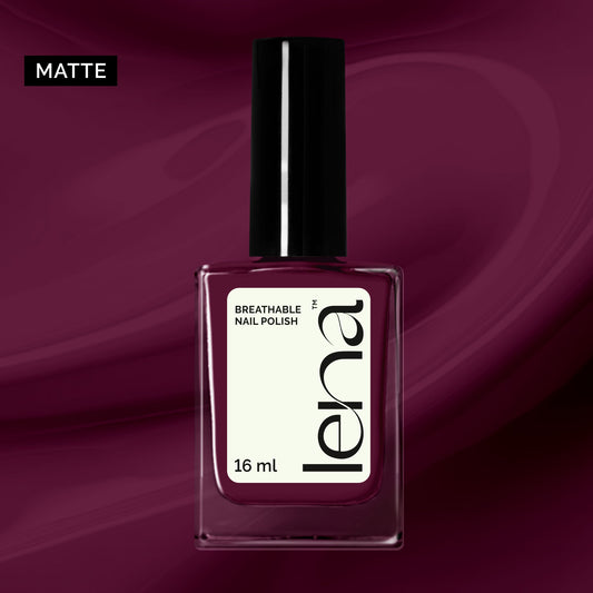 LENA - Matte Breathable Nail Polish - Lipstick Junkie - LE68
