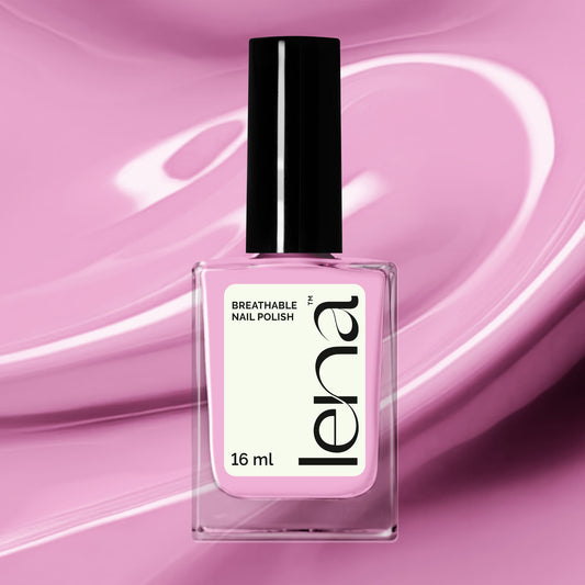 Breathable Halal Nail Polish - Kashmiri Pink - LE118 by LENA