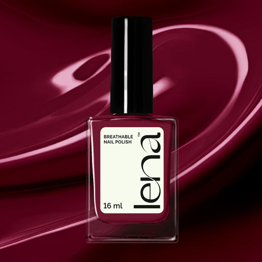 Breathable Halal Nail Polish - Berry Nice! - LE127 by LENA