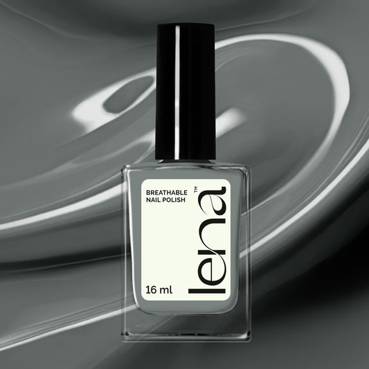 Breathable Halal Nail Polish - Gray-ceful Girl - LE130 by LENA