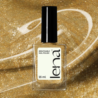LENA - Breathable Nail Polish - Halal Glitter - Gates of Paradise - LE245