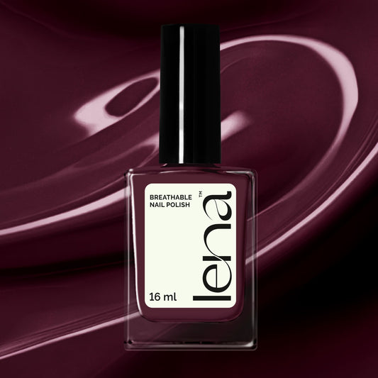 LENA - Breathable Nail Polish - Mad For Marsala - LE30
