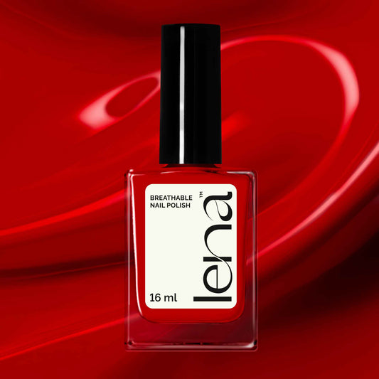LENA - Breathable Nail Polish - Seeing Red - LE43
