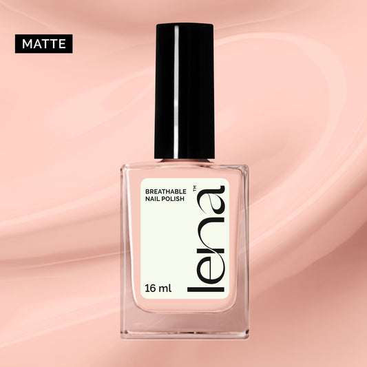 LENA - Matte Breathable Halal Nail Polish - Make Up Goals! - LE56