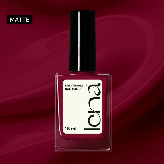 LENA - Matte Breathable Halal Nail Polish - A Wardrobe Affair - LE67