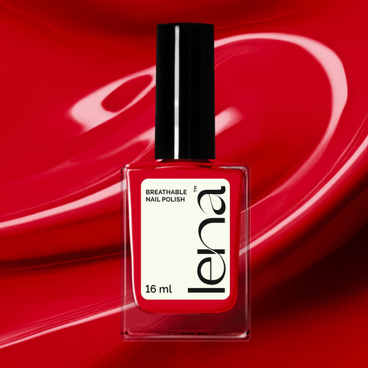 LENA - Breathable Halal Nail Polish - Riyadh Red - LE78