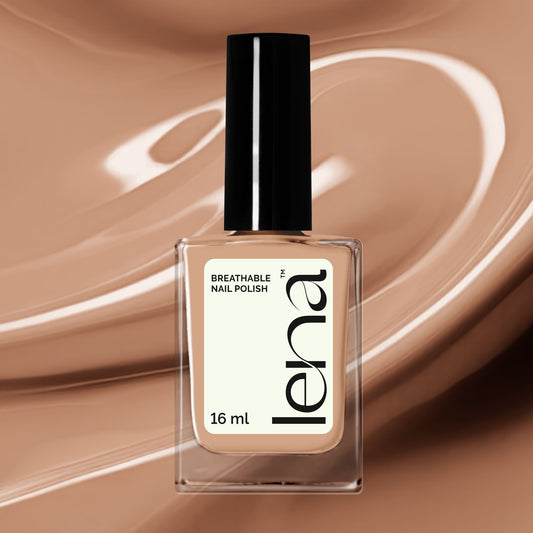 LENA - Breathable Halal Nail Polish - Flawless Make Up - LE90