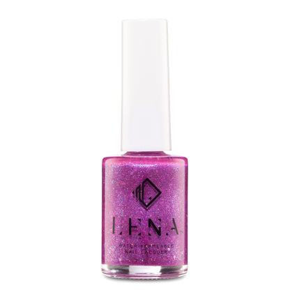 LENA - Halal Breathable Glitter Nail Polish - Light Up Your World - LE206 - LENA NAIL POLISH DIRECT