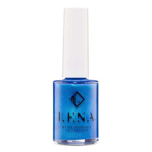 LENA - Breathable Halal Glitter Nail Polish - Bengali Blue - LE208 - LENA NAIL POLISH DIRECT