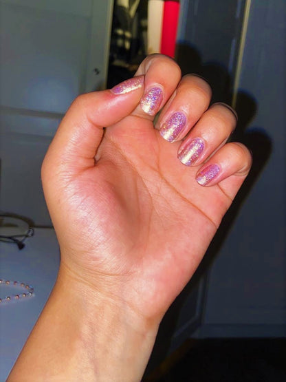 Iridescent Moments - Holographic LENA Air Dry Gel Nail Polish - Gel Effect - LG251